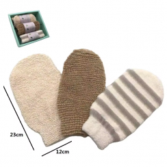 25 Sets Organic Cotton Ramie Exfoliating Bath Mitts Set